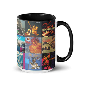 Jimi Hendrix Accent Mug Classic Album Cover Collage Gift for Music Fans