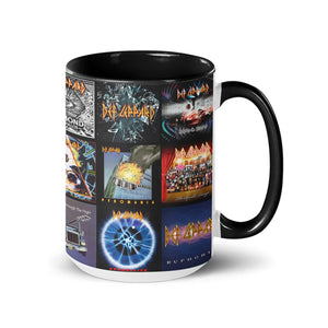 Def Leppard Accent Mug Classic Album Cover Collage Gift for Rock Fans