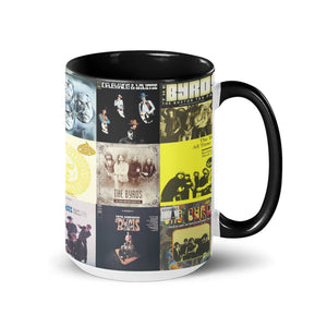 The Byrds Accent Mug Vintage Album Cover Collage for Classic Rock Fans