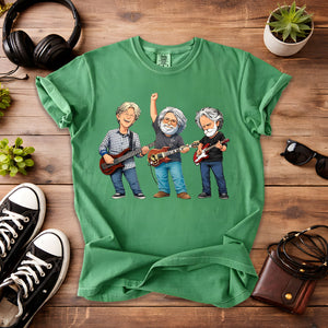 Grateful Dead Band Members Comfort Colors Tee Bob Weir Jerry Garcia Phil Lesh Tribute Classic Rock Jam Band Shirt