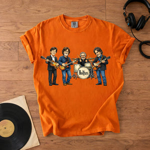 The Beatles Band Members Comfort Colors Tee Paul McCartney John Lennon Ringo Starr George Harrison Tribute Classic Rock Shirt