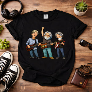 Grateful Dead Band Members Comfort Colors Tee Bob Weir Jerry Garcia Phil Lesh Tribute Classic Rock Jam Band Shirt