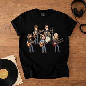 Eagles Band Comfort Colors Tee Hotel California Members Tribute Classic Rock Shirt
