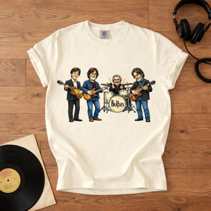 The Beatles Band Members Comfort Colors Tee Paul McCartney John Lennon Ringo Starr George Harrison Tribute Classic Rock Shirt