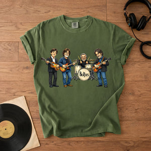 The Beatles Band Members Comfort Colors Tee Paul McCartney John Lennon Ringo Starr George Harrison Tribute Classic Rock Shirt