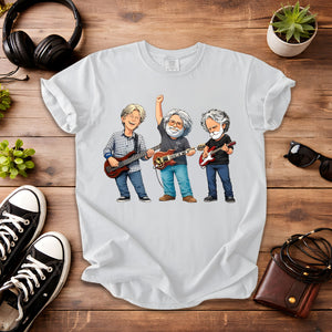 Grateful Dead Band Members Comfort Colors Tee Bob Weir Jerry Garcia Phil Lesh Tribute Classic Rock Jam Band Shirt