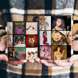 Mariah Carey Accent Mug Pop & R&B Diva Album Collage Gift