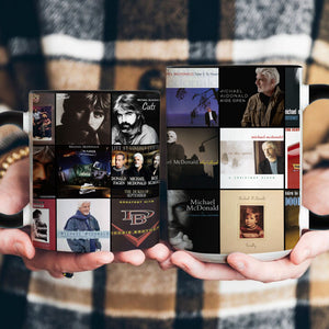 Michael McDonald Accent Mug Classic Album Cover Collage Gift for Soul & Soft Rock Fans