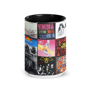 Aerosmith Accent Mug Classic Album Cover Collage Gift for Music Lovers