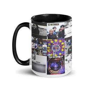 U2 Accent Mug Classic Album Cover Collage Gift for Rock Fans