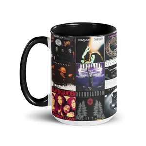 Soundgarden Accent Mug Classic Album Cover Collage for Grunge Rock Fans