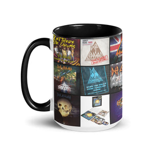 Def Leppard Accent Mug Classic Album Cover Collage Gift for Rock Fans