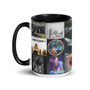 Shinedown Accent Mug Iconic Album Cover Collage for Rock Fans