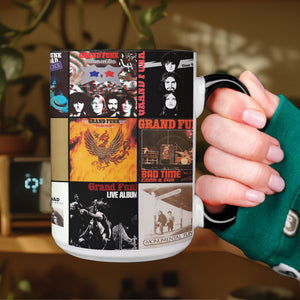 Grand Funk Railroad Accent Mug Classic Rock Album Collage Gift