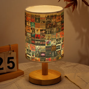 AC/DC Album Cover Collage Fabric Lamp Rock & Roll Home Decor