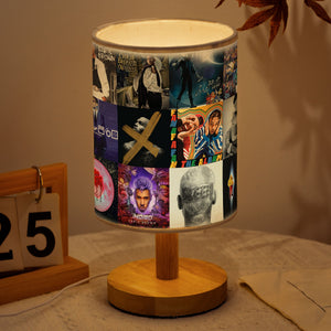 Chris Brown Album Collage Fabric Lamp R&B Soul Aesthetic Lighting