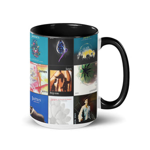 James Accent Mug Album Cover Collage for Indie Rock Fans