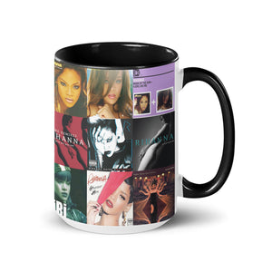 Rihanna Accent Mug Iconic Era Album Cover Collage Gift