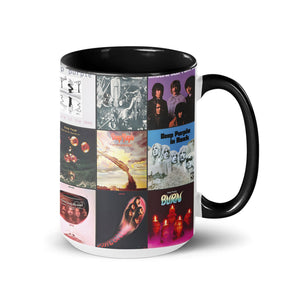 Deep Purple Accent Mug Classic Album Cover Collage Gift for Rock Music Fans