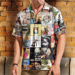 Dolly Parton Nostalgia Collage Hawaiian Shirt – Vintage Country Memories Gift