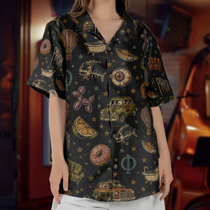 Phish Cosmic Donut Jam Band Graphic All-Over Print Hawaiian Shirt – Retro Music Album Art Inspired Unisex Shirt
