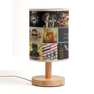 Chris Brown Album Collage Fabric Lamp R&B Soul Aesthetic Lighting