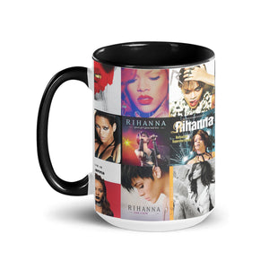 Rihanna Accent Mug Iconic Era Album Cover Collage Gift