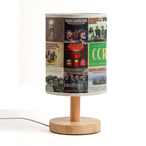Creedence Clearwater Revival Fabric Lamp Classic Album Art Collage