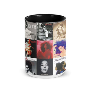 Diana Ross Accent Mug Classic Album Cover Collage Gift for Soul & Motown Fans