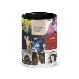 Suede Accent Mug Britpop Icons Album Cover Collage Gift