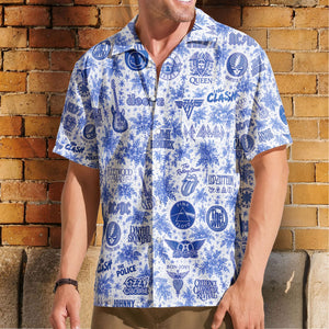 Classic Rock Legends Hawaiian Shirt Beatles Pink Floyd Nirvana Aloha Shirt – Retro Music Unisex Shirt