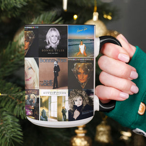 Bonnie Tyler Accent Mug Nostalgic Album Cover Collage Gift