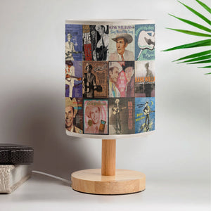 Hank Williams Fabric Lamp A Classic Country Glow for True Music Fans