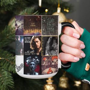 Hozier Accent Mug Classic Album Cover Collage Gift for Indie & Soul Music Fans