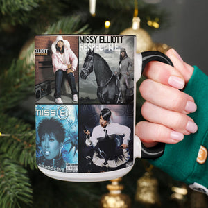 Missy Elliott Accent Mug Hip-Hop Icon Album Cover Collage Gift