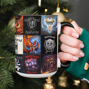 Motörhead Accent Mug Classic Album Cover Collage Gift for Heavy Metal Fans