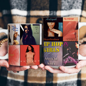 Aaliyah Accent Mug R&B Icon Album Cover Collage Gift