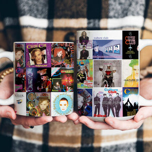 Culture Club Accent Mug Retro Pop Icon Album Collage Gift