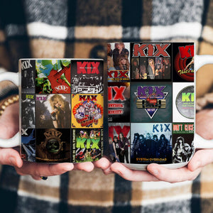 Kix Accent Mug Hard Rock Album Cover Collage Gift