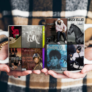 Missy Elliott Accent Mug Hip-Hop Icon Album Cover Collage Gift
