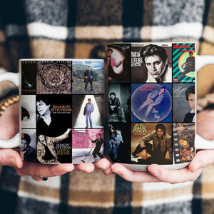 Shakin’ Stevens Accent Mug Retro Album Collage Tribute