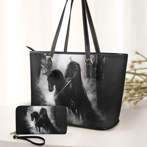 Rider of the Shadow Headless Horseman Leather Handbag & Wallet Set