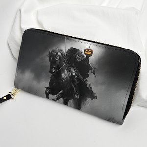 Headless Horseman Halloween Leather Handbag & Wallet Set Gothic Horror Style
