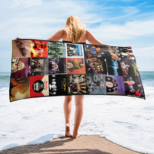 Blondie Beach Towel Album Cover Collage Classic Rock Towel