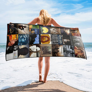 Jackson Browne Beach Towel Album Cover Collage Classic Rock Towel