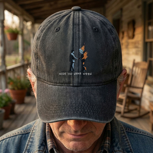 Wish You Were Ween Pink Floyd Denim Cap Retro Pink Floyd Merch Gift for Dad (With Box)