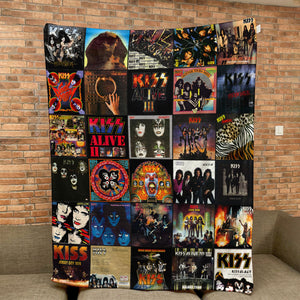 KISS Sherpa Blanket A Rock & Roll Hall-of-Fame Tribute for Superfans