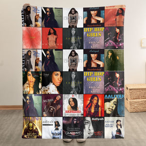Aaliyah Sherpa Blanket A Timeless Tribute to the Princess of R&B