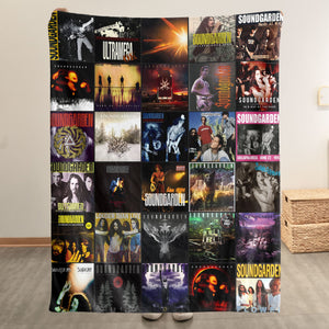 Soundgarden Sherpa Blanket A Grunge Legend Tribute for True Fans