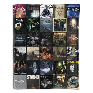 Staind Sherpa Blanket Iconic Album Cover Collage for Rock Fans